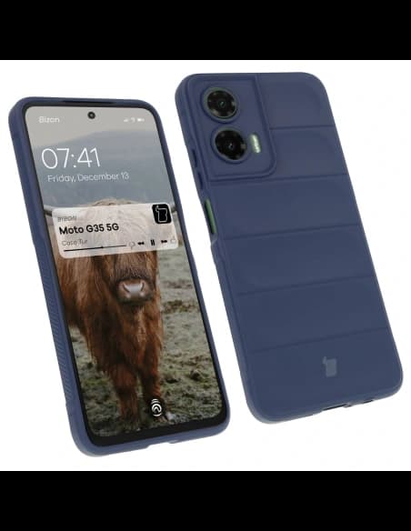 Bizon Case für Motorola Moto G35 5G navy blau