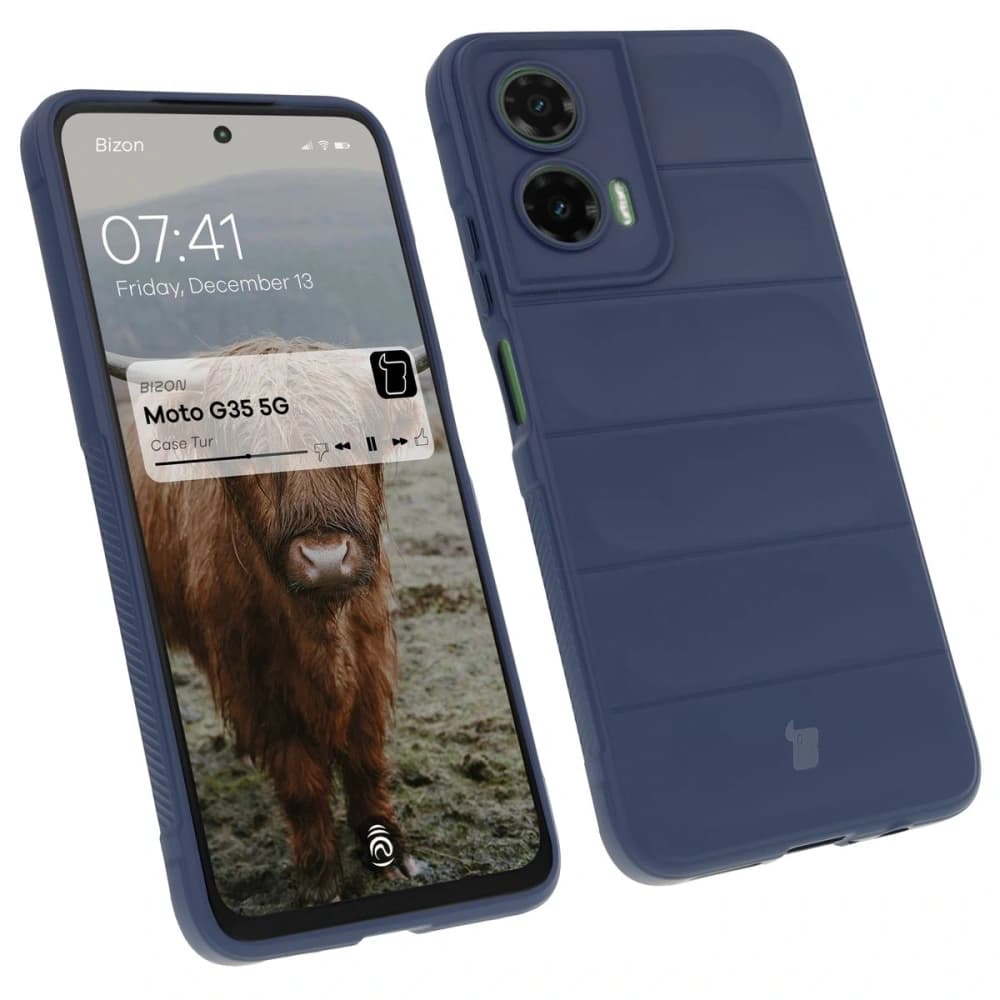 Bizon Case für Motorola Moto G35 5G navy blau - 1
