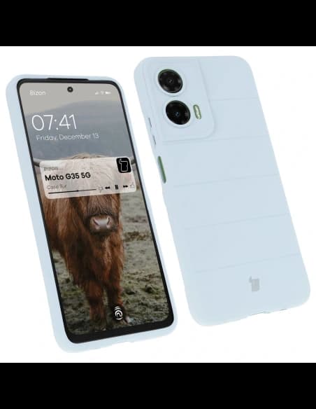 Bizon Case für Motorola Moto G35 5G hellblau