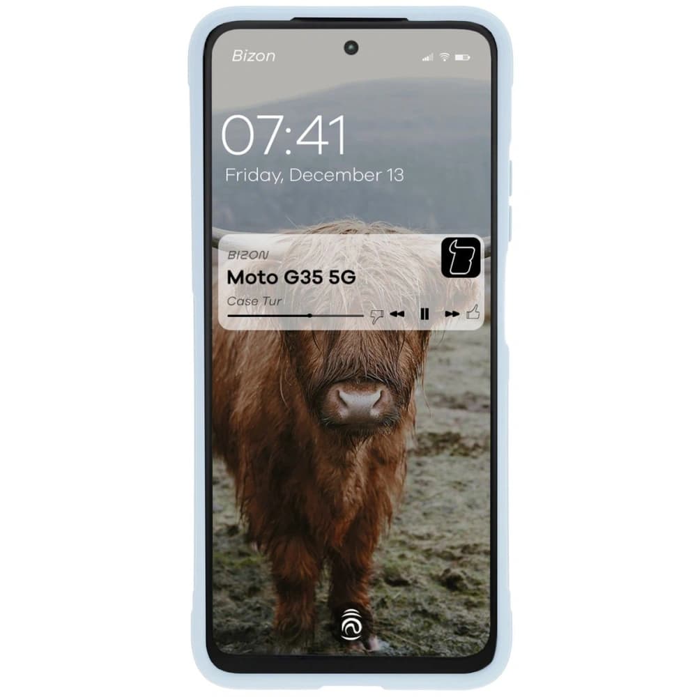 Bizon Case für Motorola Moto G35 5G hellblau - 5