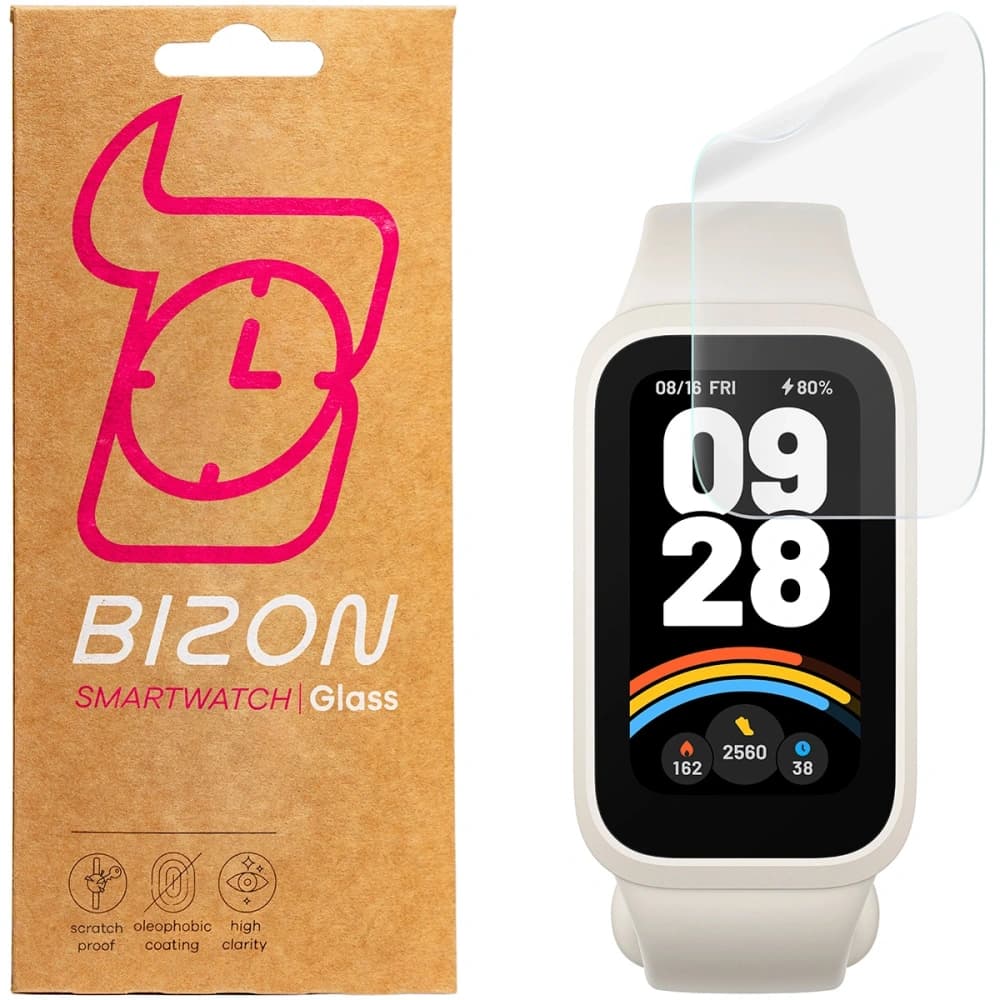 Bizon Glass Watch Hydrogel Xiaomi Smart Band 9 Active / Redmi Band 3 [2 PACK] - 1