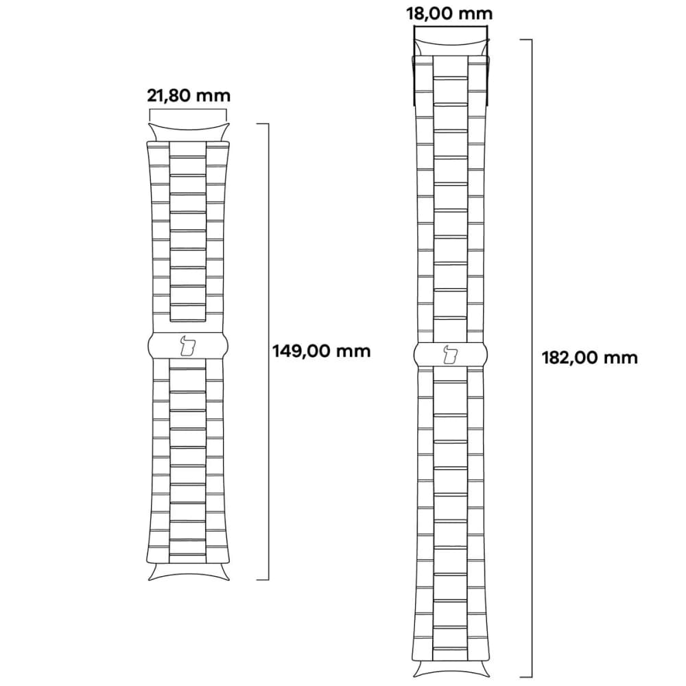 Pásek z nerezové oceli Bizon Strap Watch Aura do Samsung Galaxy Fit 3 růžovo-zlatý - 3