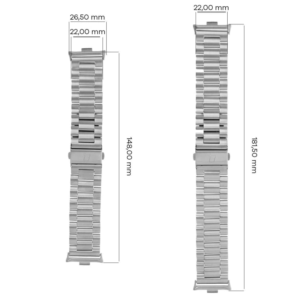 Bizon Strap Uhr Aura Xiaomi Redmi Uhr 4 / Smart Band 8 Pro / 9 Pro silber - 3