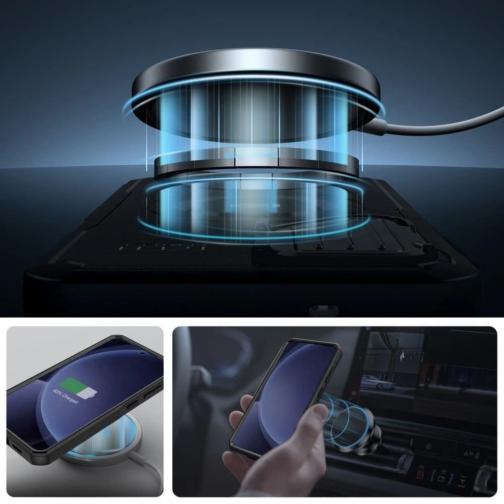 Tech-Protect Kevlar MagSafe+ Samsung Galaxy S25 Fekete - 5