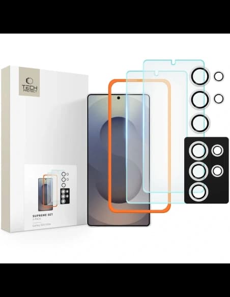 Szkło hartowane Tech-Protect Supreme Set Samsung Galaxy S25 Ultra Clear [3 PACK]
