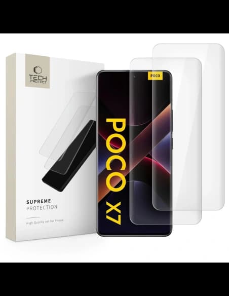 Tech-Protect Glas UV+ Xiaomi Redmi Note 14 Pro 4G / 5G / 14 Pro+ Plus 5G / Poco X7 5G Klar [2 PACK]