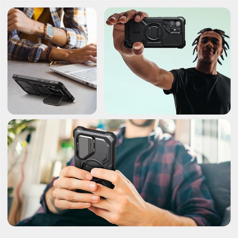 Supcase IBLSN ArmorBox Mag MagSafe Samsung Galaxy S25 Ultra Fekete - 5