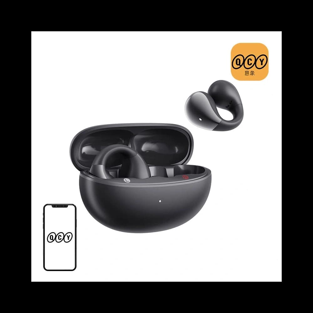 Bezdrátová sluchátka s klipem QCY Crossky Clip T33 (černé) - 1