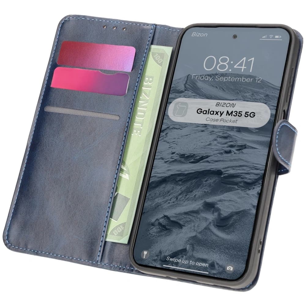 Bizon Case Pocket Samsung Galaxy M35 5G navy blue - 1