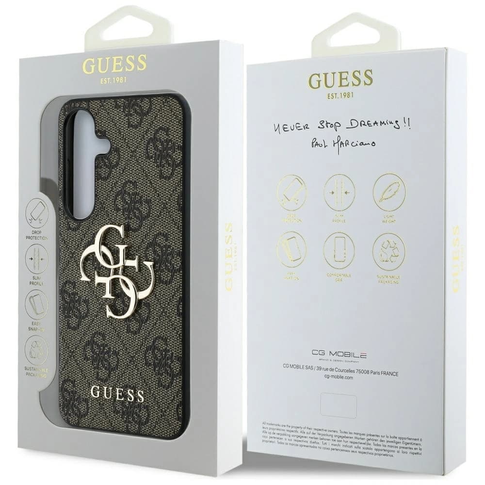Guess Logo Big 4G Logo Clasic Samsung Galaxy S25+ Plus maro - 8
