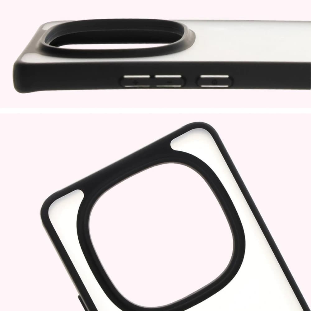 Etui Bizon Case Angelo do Xiaomi Redmi Note 14 Pro 5G / 14 Pro+ 5G / Poco X7 kouřové s černým rámem - 3