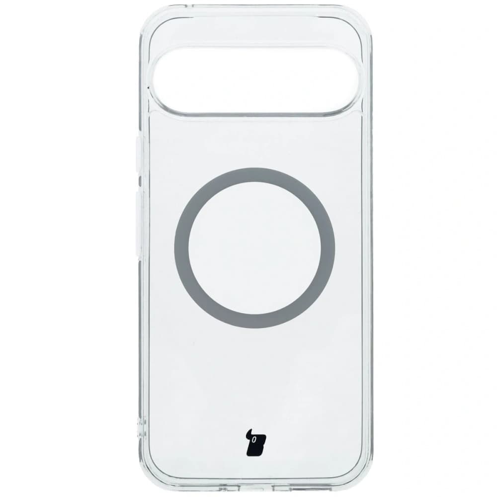 Etui z pierścieniem magnetycznym Bizon Case CrystalO do Google Pixel 9 / 9 Pro przezroczyste - 2