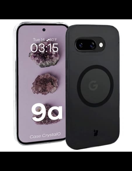 Bizon Case CrystalO Google Pixel 9a klar