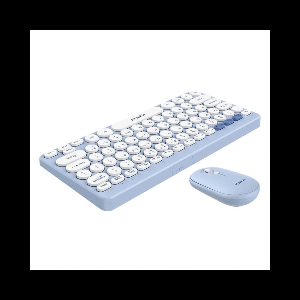 HAVIT KB279GCM kabelloses 2-in-1 Gaming-Set Tastatur + Maus (blau) - 4