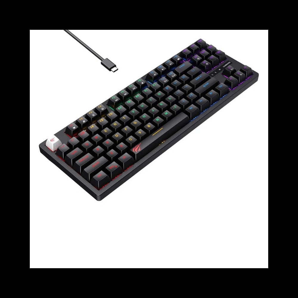 Kabelová herní klávesnice RGB HAVIT KB892L (černá) - 2