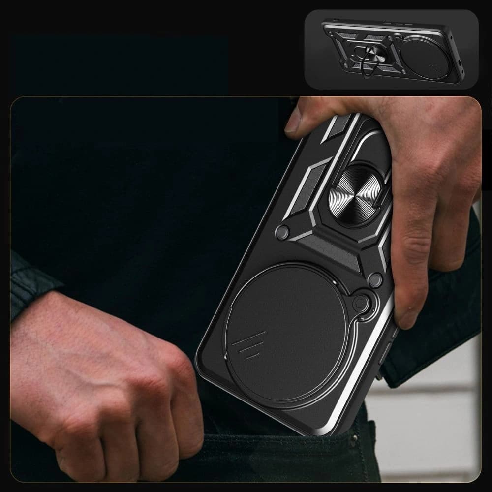 Etui Tech-Protect Camshield Pro Xiaomi Redmi Note 14 Pro 5G / Poco X7 5G Matná černá - 2