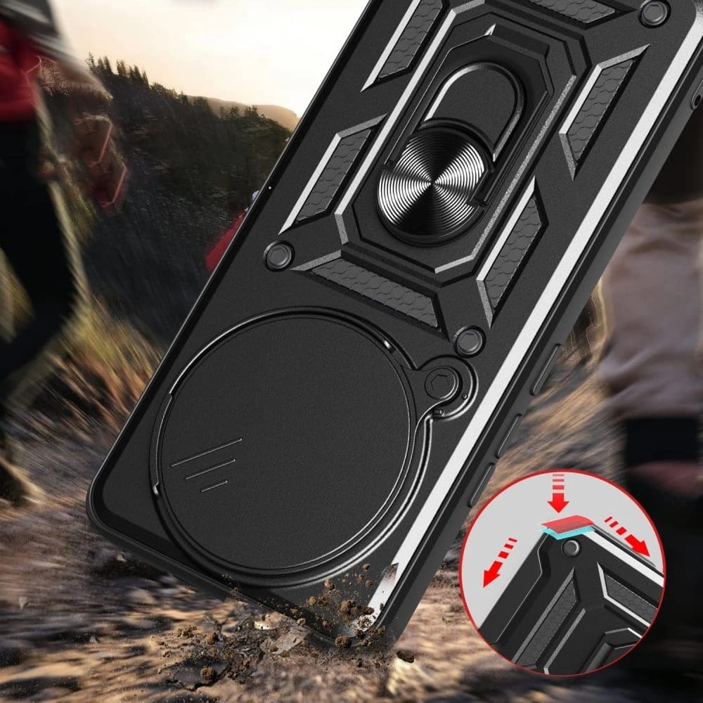 Etui Tech-Protect Camshield Pro Xiaomi Redmi Note 14 Pro 5G / Poco X7 5G Matná černá - 3