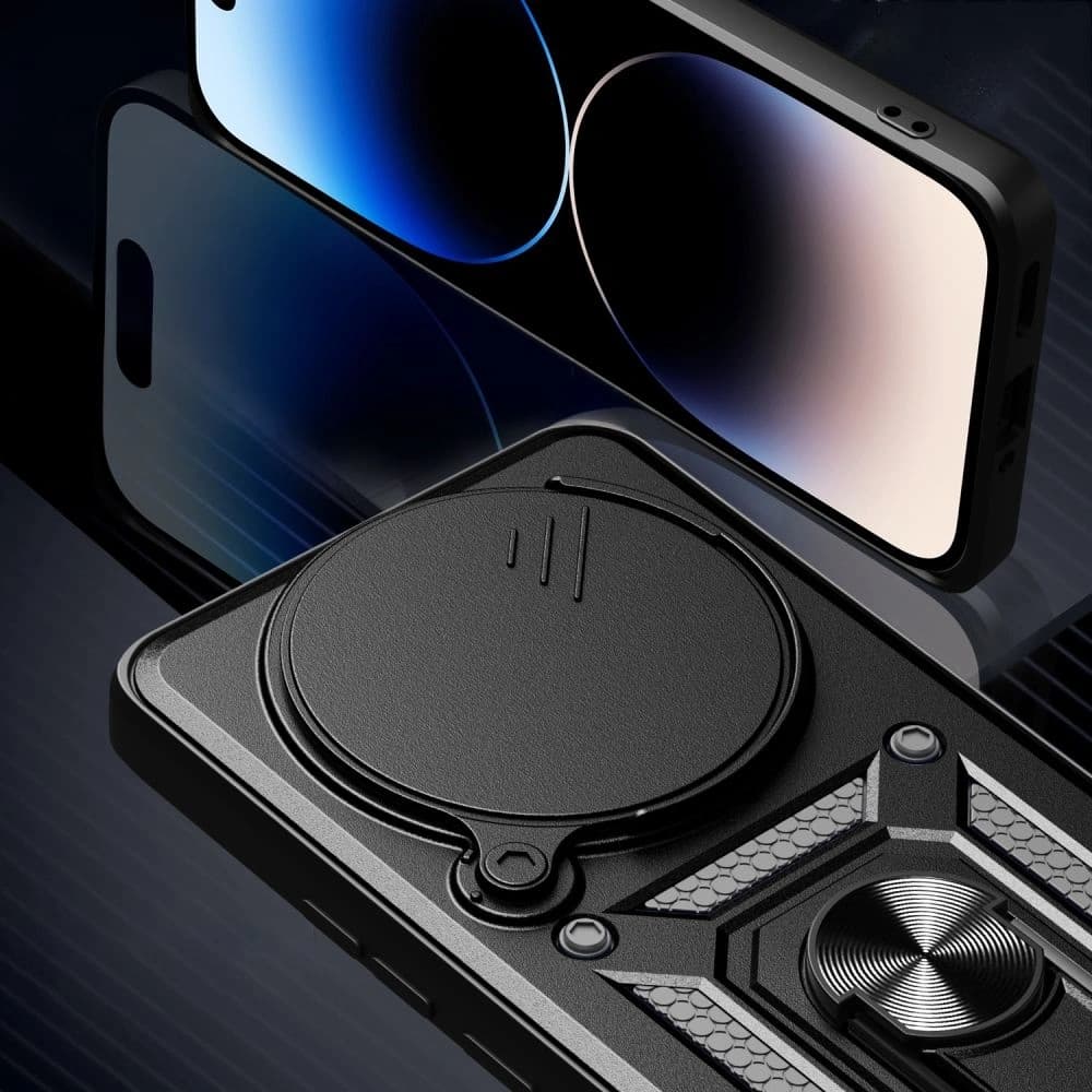 Etui Tech-Protect Camshield Pro Xiaomi Redmi Note 14 Pro 5G / Poco X7 5G Matná černá - 4