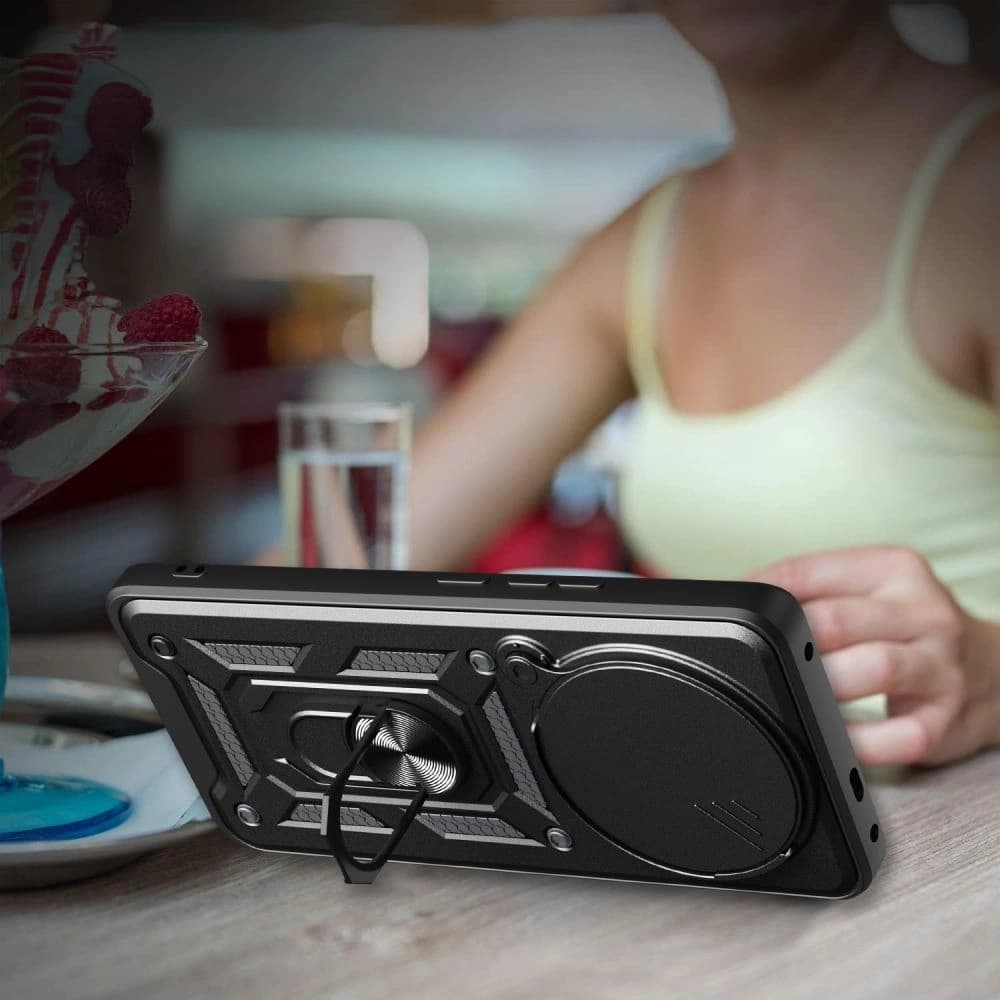 Etui Tech-Protect Camshield Pro Xiaomi Redmi Note 14 Pro 5G / Poco X7 5G Matná černá - 6