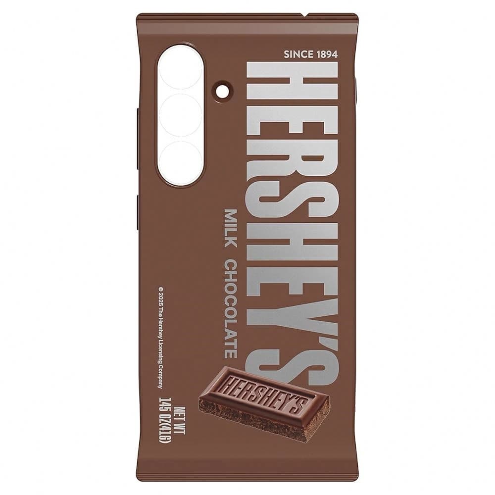 Etui Samsung Hershey`s Milk Chocolate Snack do Galaxy S25 brązowy - 1