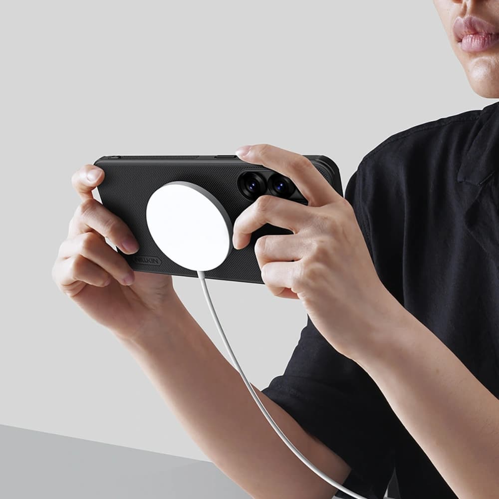 Etui Nillkin Super Frosted Shield Pro Magnetic Case Samsung Galaxy S25+ Plus MagSafe czarne - 12