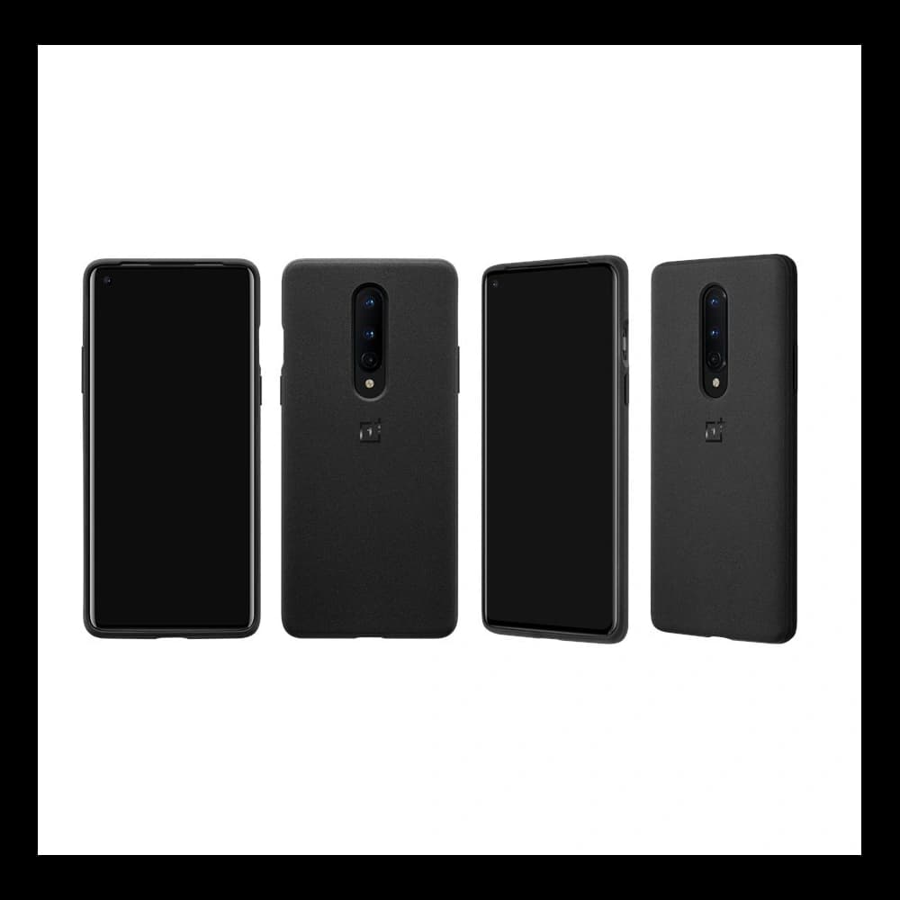 Etui OnePlus 8 Sandstone Bumper Case Černé - 5