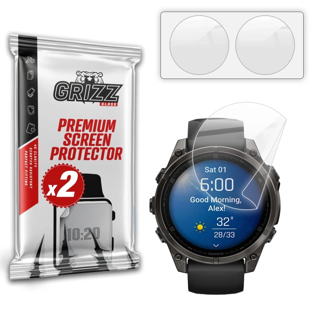 GrizzGlass CeramicFilm Garmin Fenix 8 47mm - 1