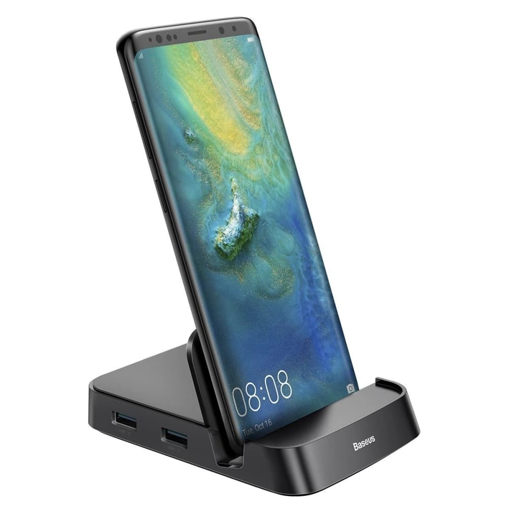 HUB USB-C Baseus Mate Docking to Huawei & Samsung, 15W Black - 1