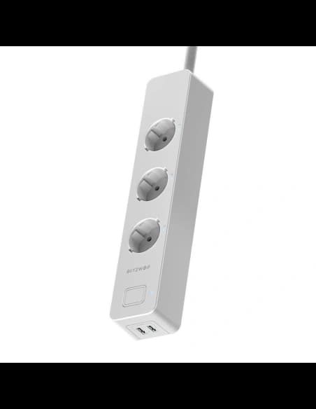 Inteligentní napájecí lišta Blitzwolf BW-SHP9, 3 zásuvky + 2x USB, 15A, 3300W