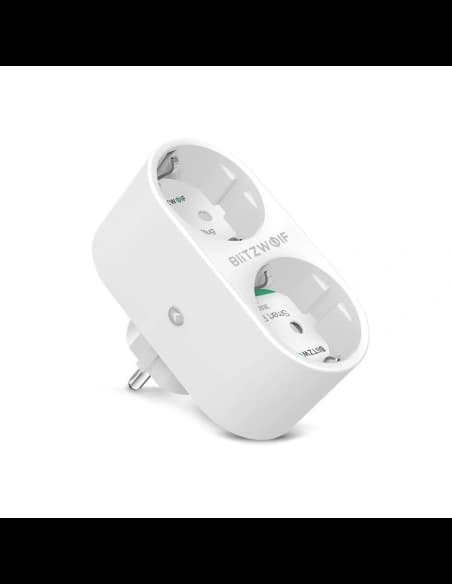 Inteligentne gniazdko Blitzwolf BW-SHP7, podwójne, WiFi, 3680W
