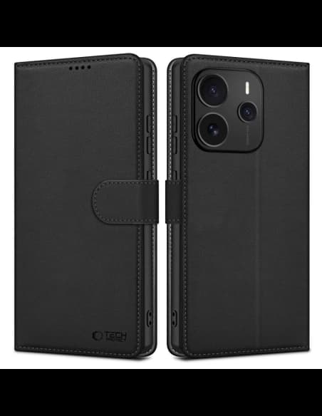 Tech-Protect Pénztárca Xiaomi Redmi Note 14 5G Matt Fekete