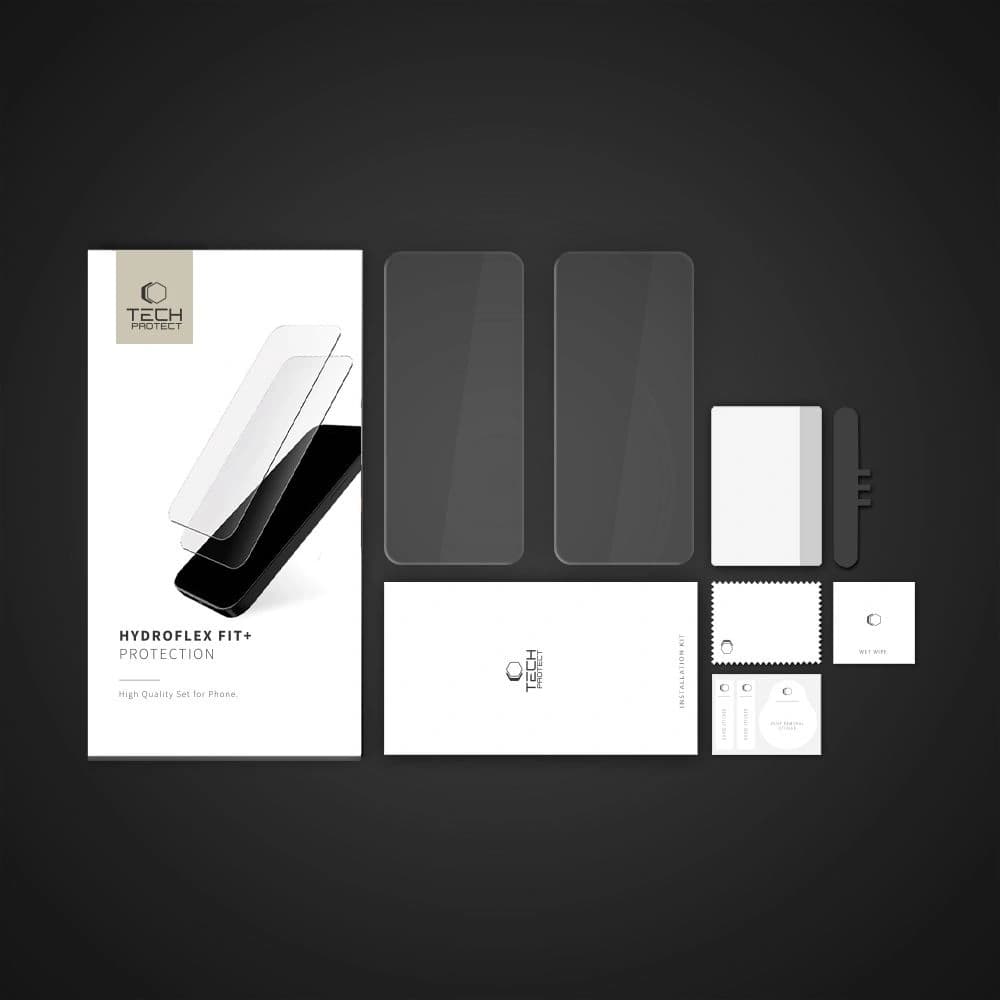Tech-Protect Hydroflex Fit+ Xiaomi Redmi Note 14 Pro 5G / 14 Pro+ Plus 5G / Poco X7 5G Átlátszó [2 PACK] - 4