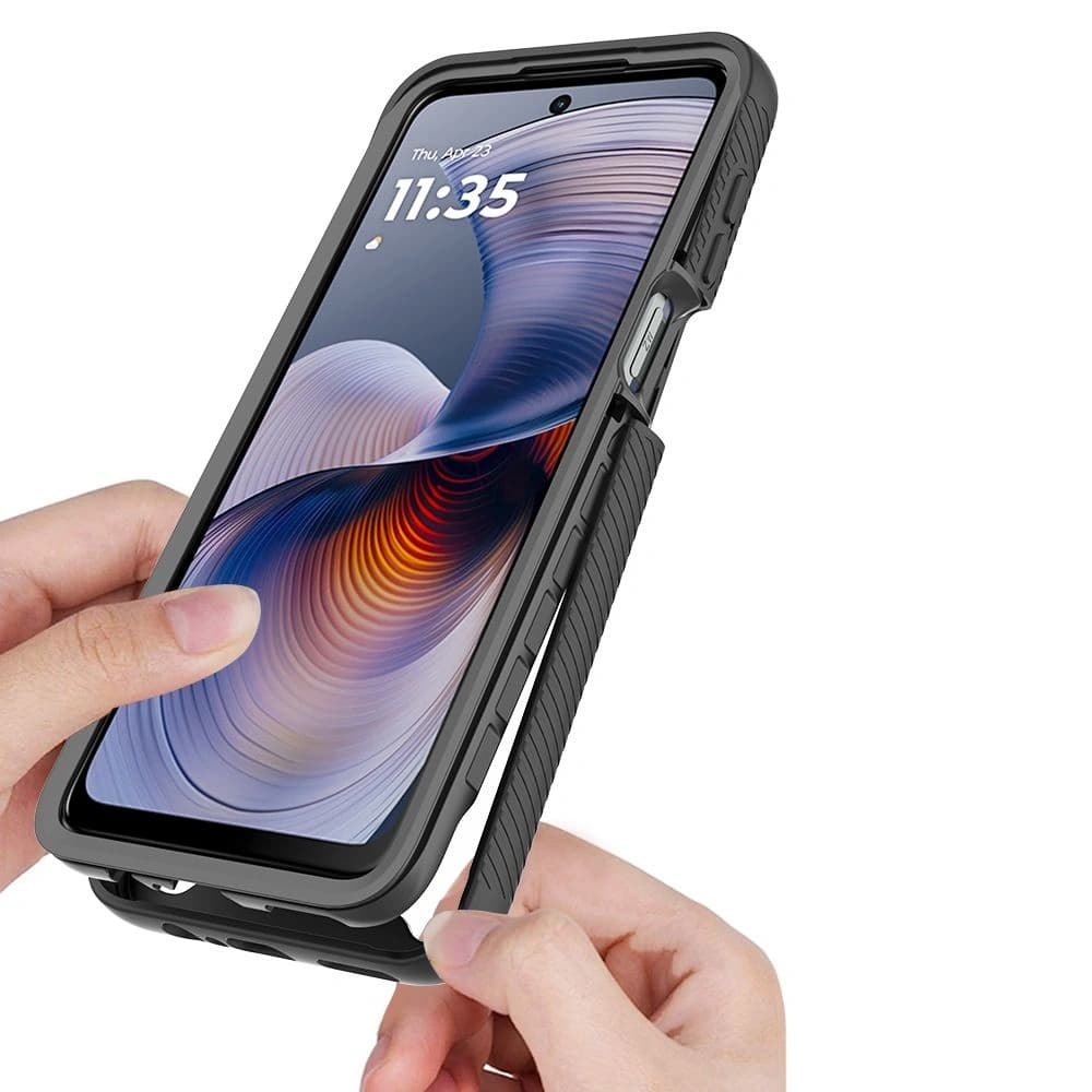 Tech-Protect Verteidigung Motorola Moto G55 5G Schwarz - 2