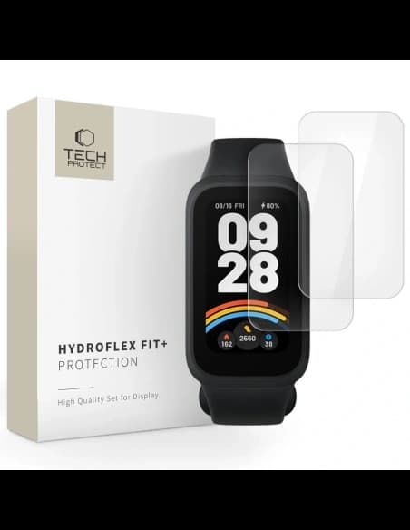 Tech-Protect Hydroflex Fit+ Xiaomi Smart Band 9 Active Clear [2 PACK]