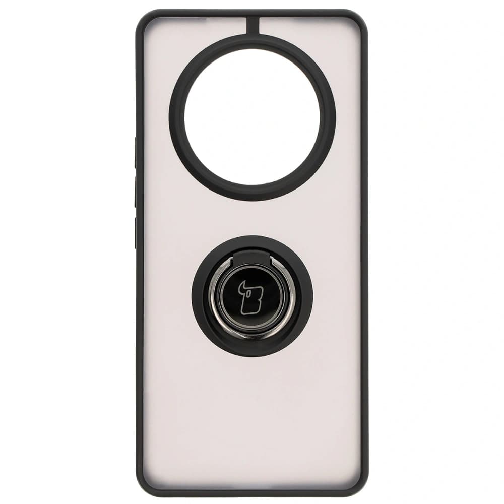 Bizon Case Hybrid Ring Honor Magic7 Lite smoky with a black frame - 2