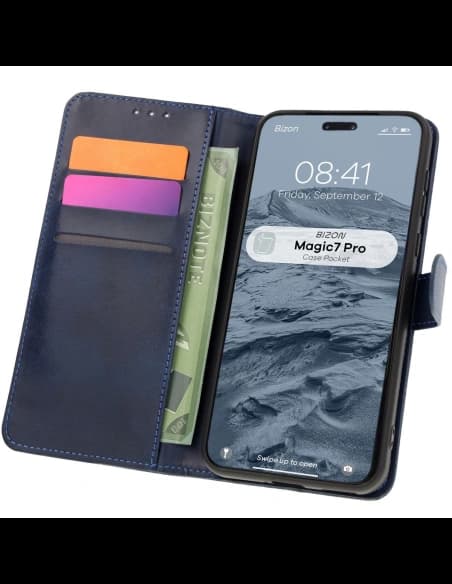 Bizon Case Pocket Honor Magic7 Pro navy blue