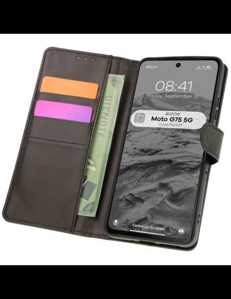 Bizon Caz Pocket Motorola Moto G75 5G negru