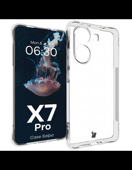 Elastické pouzdro Bizon Case Salpa pro Xiaomi Poco X7 Pro průhledné