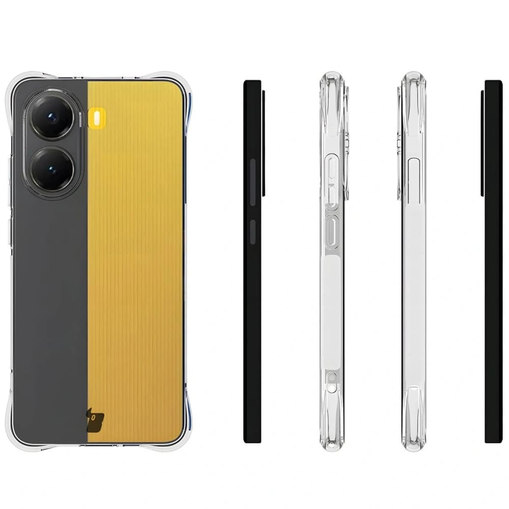 Elastické pouzdro Bizon Case Salpa pro Xiaomi Poco X7 Pro průhledné - 3