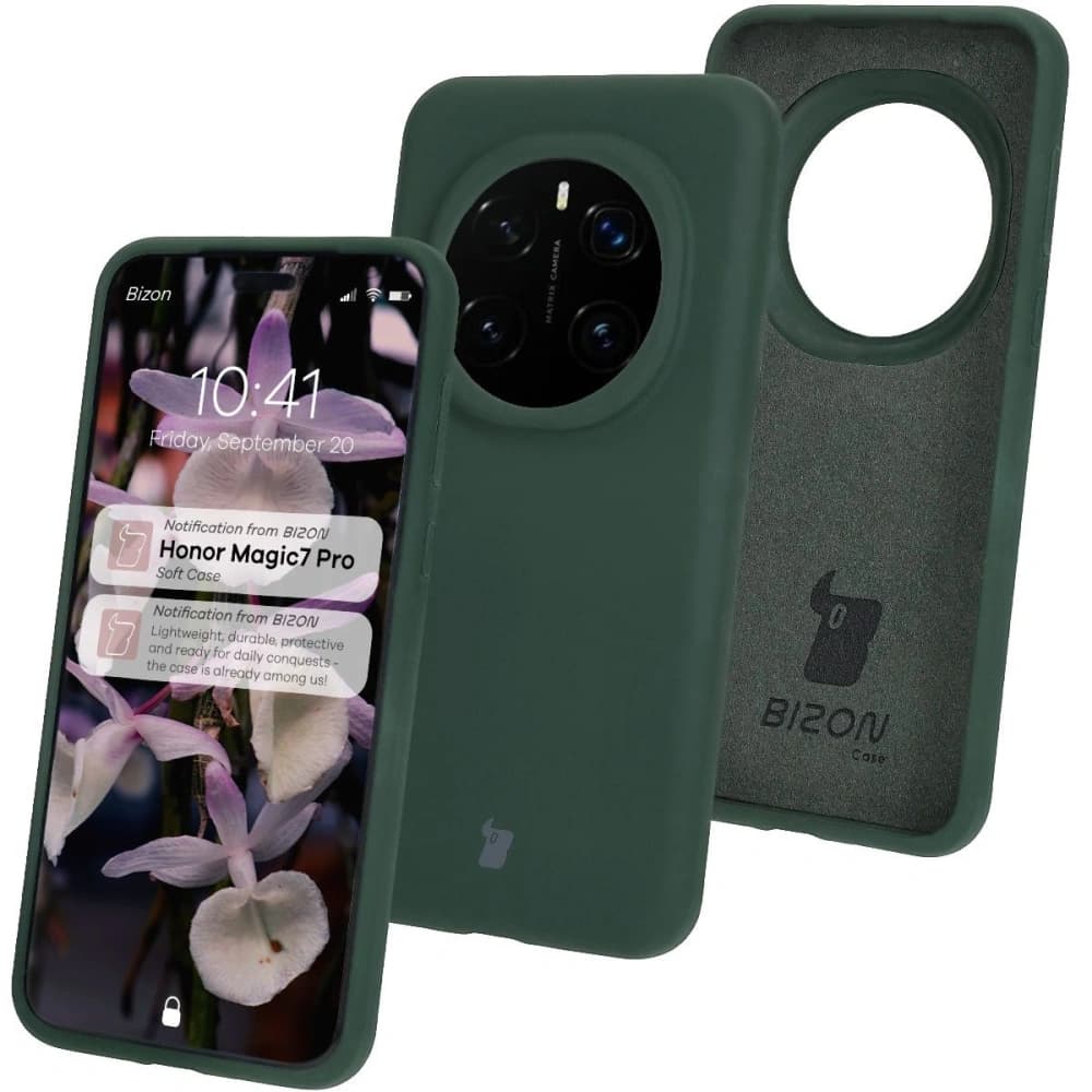 Bizon Soft Case Honor Magic7 Pro dark green - 1