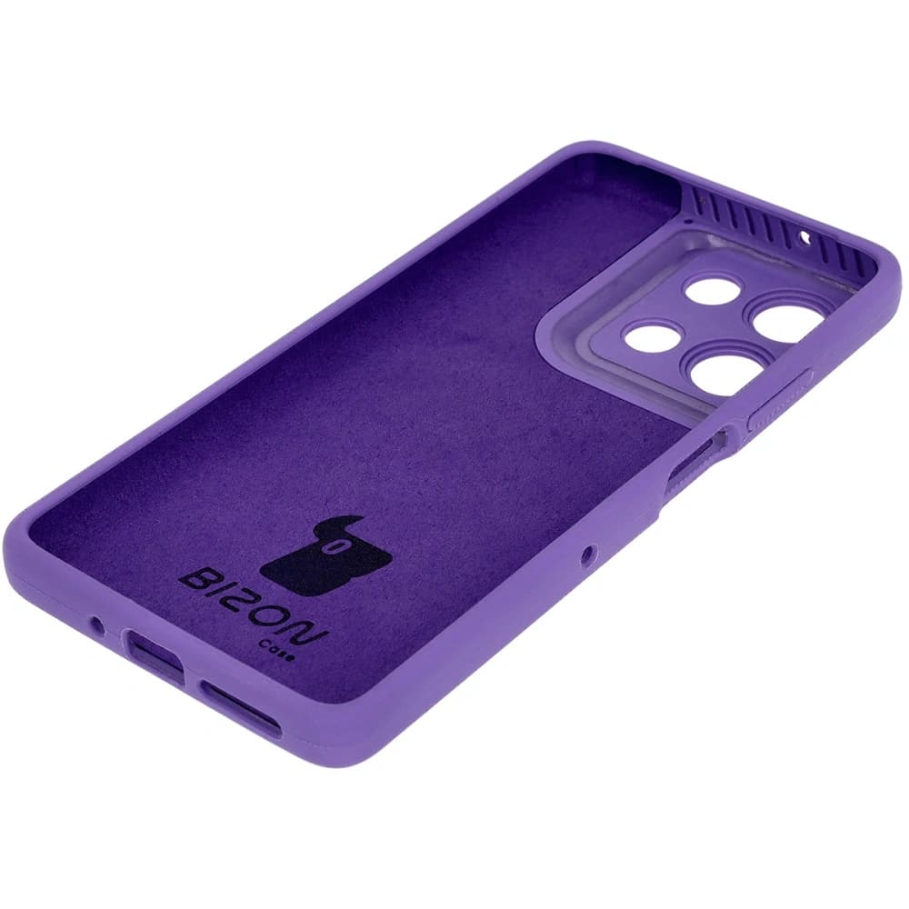 Caz moale Bizon pentru Motorola Moto G75 5G violet - 4