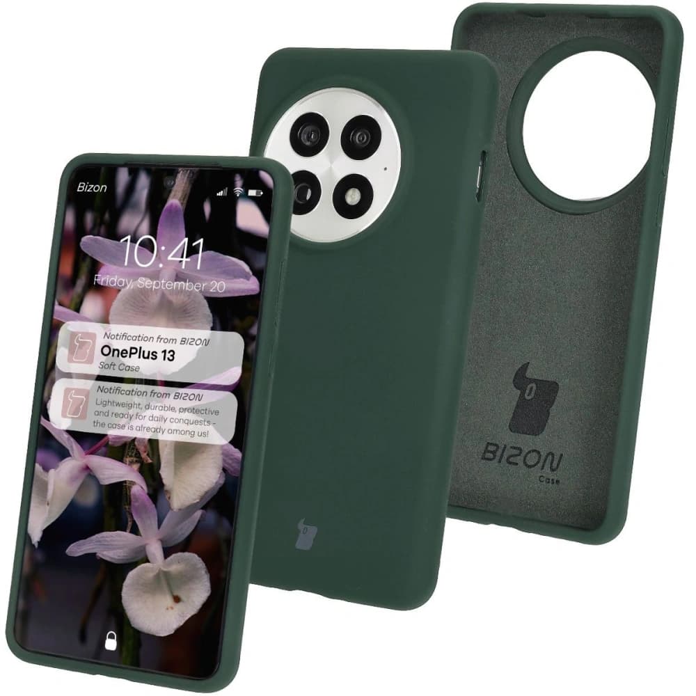 Bizon Soft Case OnePlus 13 sötétzöld - 1