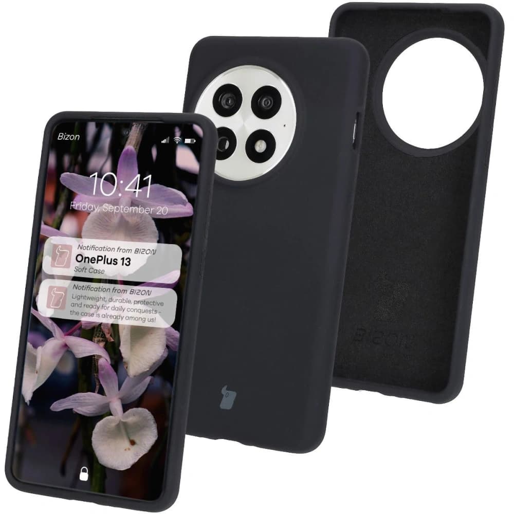 Silikonový obal Bizon Soft Case pro OnePlus 13 černý - 1