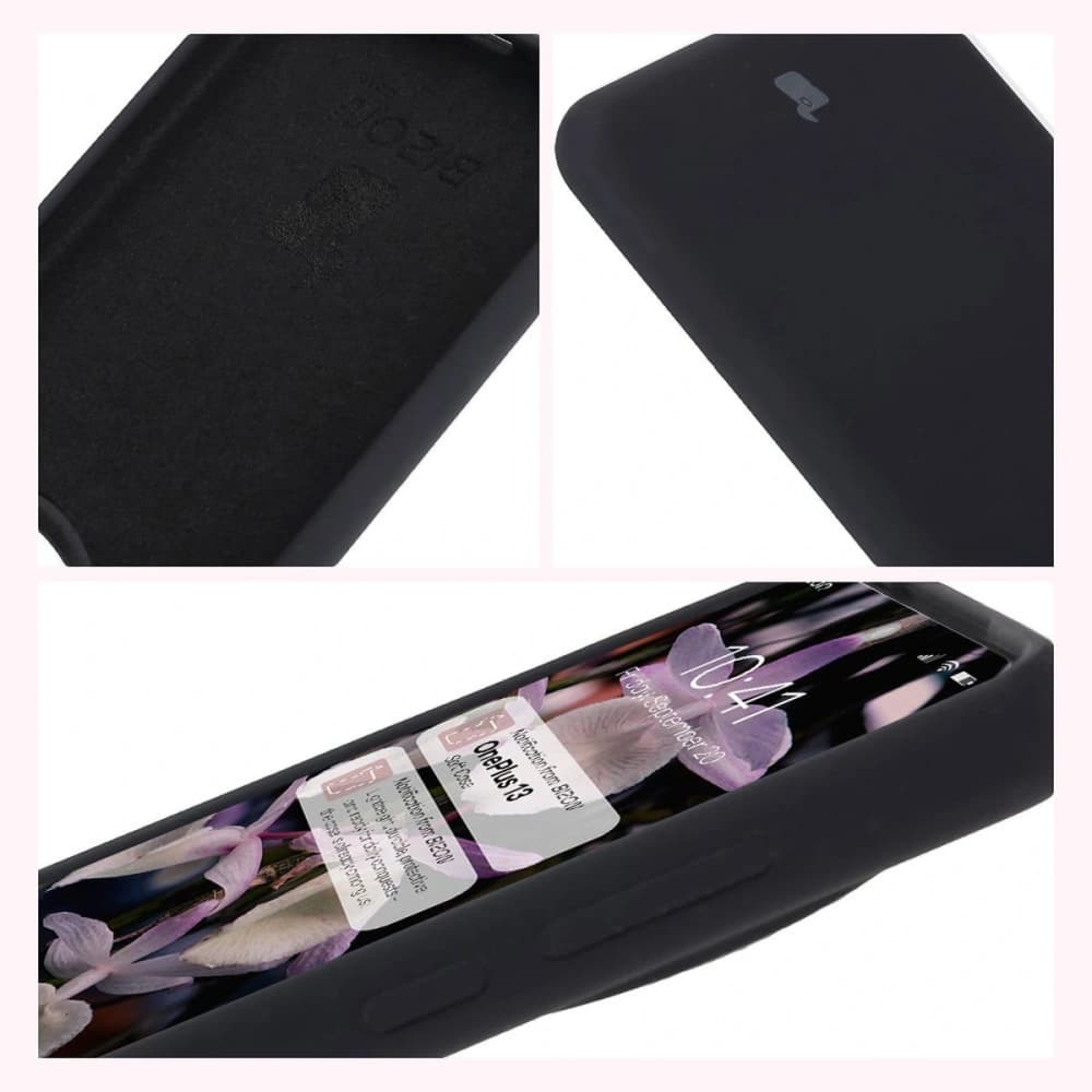 Silikonový obal Bizon Soft Case pro OnePlus 13 černý - 6