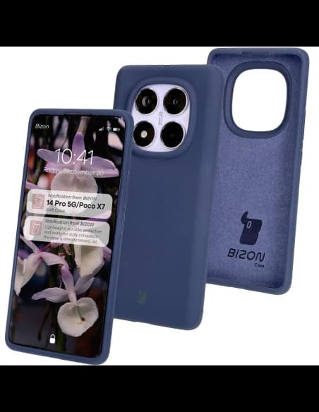 Bizon Soft Case Xiaomi Redmi Note 14 Pro 5G / Poco X7 dunkelblau