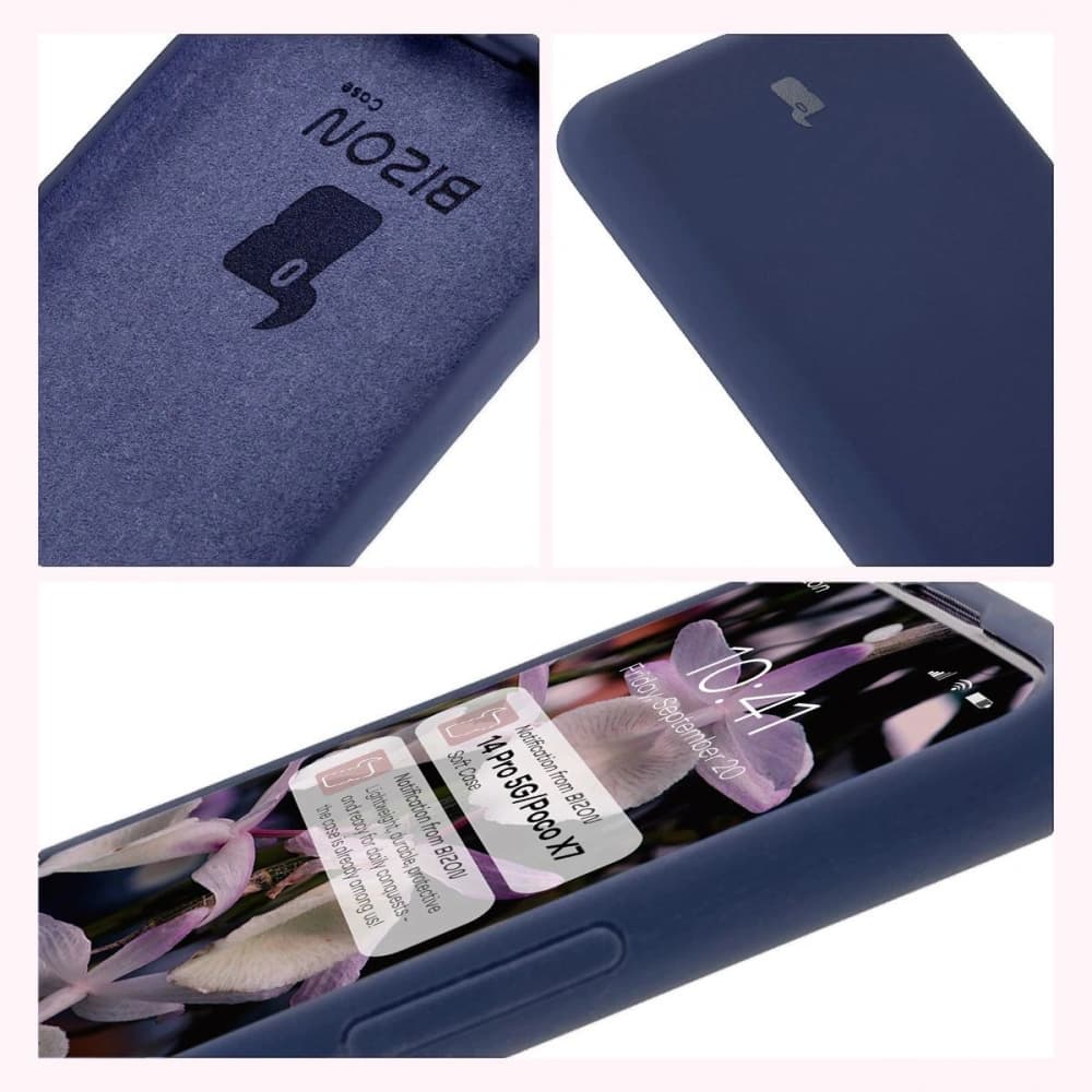 Bizon Soft Case Xiaomi Redmi Note 14 Pro 5G / Poco X7 dunkelblau - 6