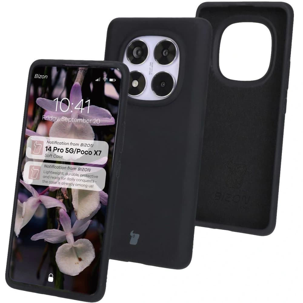 Bizon Soft Case Xiaomi Redmi Note 14 Pro 5G / Poco X7 black - 1