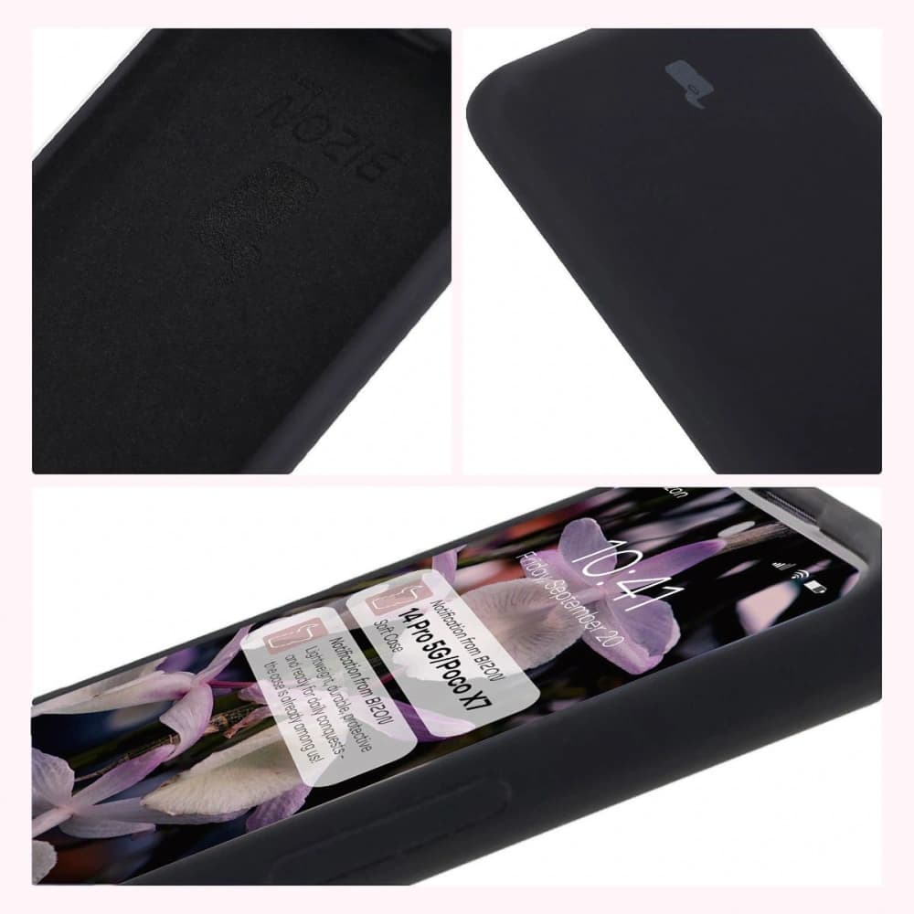 Bizon Soft Case Xiaomi Redmi Note 14 Pro 5G / Poco X7 black - 6