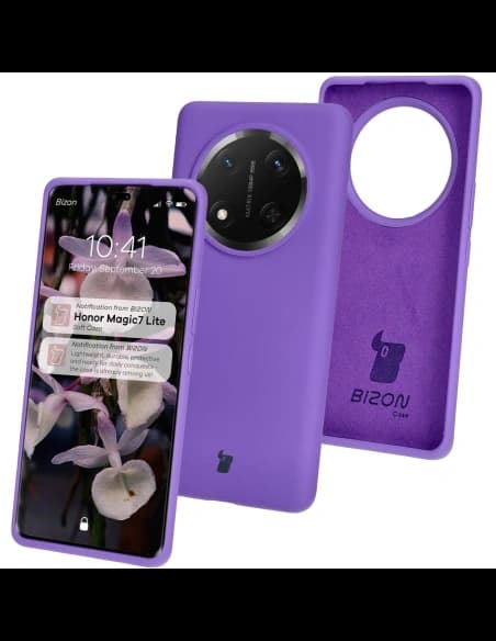 Bizon Soft Case Honor Magic7 Lite purple