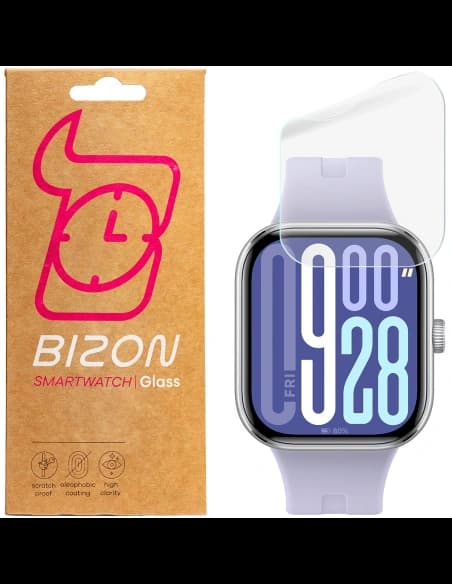 Bizon Glas Uhr Hydrogel Xiaomi Redmi Uhr 5 [2 PACK]